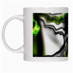 Fractal Green Trumpet Trump White Mugs