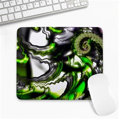 Fractal Green Trumpet Trump Large Mousepads