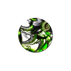 Fractal Green Trumpet Trump Golf Ball Marker