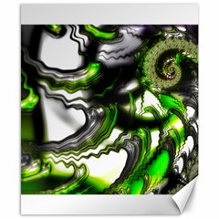 Fractal Green Trumpet Trump Canvas 8  X 10  by Pakrebo