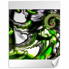 Fractal Green Trumpet Trump Canvas 12  X 16 