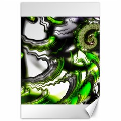 Fractal Green Trumpet Trump Canvas 20  X 30 