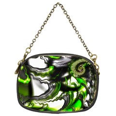 Fractal Green Trumpet Trump Chain Purse (two Sides) by Pakrebo