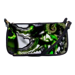 Fractal Green Trumpet Trump Shoulder Clutch Bag