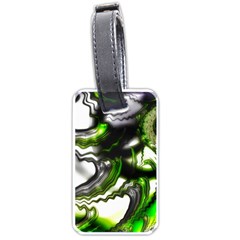 Fractal Green Trumpet Trump Luggage Tags (one Side) 