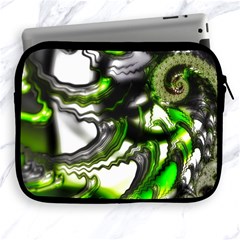 Fractal Green Trumpet Trump Apple Ipad 2/3/4 Zipper Cases by Pakrebo