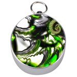 Fractal Green Trumpet Trump Silver Compasses Front