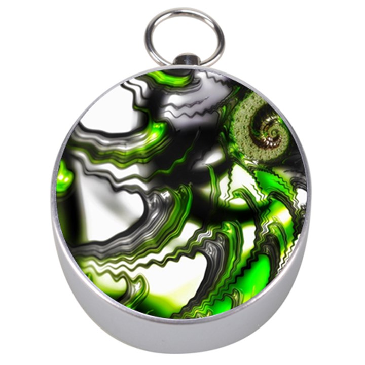 Fractal Green Trumpet Trump Silver Compasses