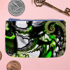 Fractal Green Trumpet Trump Large Coin Purse