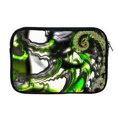 Fractal Green Trumpet Trump Apple Macbook Pro 17  Zipper Case