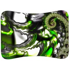 Fractal Green Trumpet Trump Velour Seat Head Rest Cushion