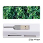 Green Pattern Background Abstract Memory Card Reader (Stick) Front