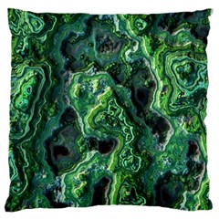 Green Pattern Background Abstract Large Flano Cushion Case (two Sides) by Pakrebo