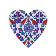 Art Artistic Ceramic Colorful Heart Magnet by Pakrebo