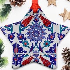 Art Artistic Ceramic Colorful Star Ornament (two Sides) by Pakrebo