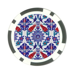 Art Artistic Ceramic Colorful Poker Chip Card Guard (10 Pack) by Pakrebo