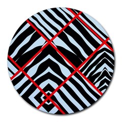 Model Abstract Texture Geometric Round Mousepads