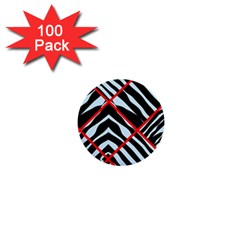 Model Abstract Texture Geometric 1  Mini Buttons (100 pack) 