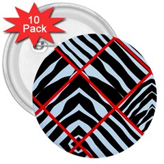 Model Abstract Texture Geometric 3  Buttons (10 pack) 