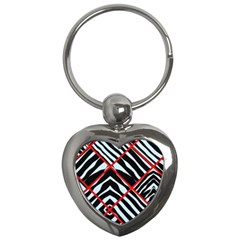 Model Abstract Texture Geometric Key Chains (Heart) 