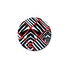 Model Abstract Texture Geometric Golf Ball Marker (10 pack)