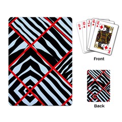 Model Abstract Texture Geometric Playing Cards Single Design