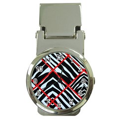 Model Abstract Texture Geometric Money Clip Watches