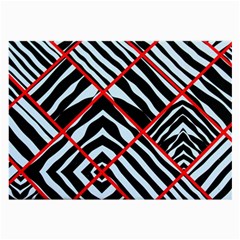 Model Abstract Texture Geometric Large Glasses Cloth (2-Side)