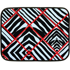 Model Abstract Texture Geometric Fleece Blanket (Mini)