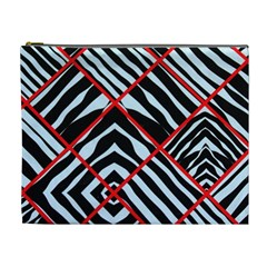 Model Abstract Texture Geometric Cosmetic Bag (XL)