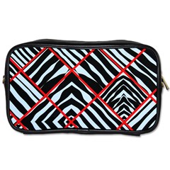 Model Abstract Texture Geometric Toiletries Bag (Two Sides)