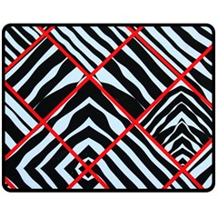 Model Abstract Texture Geometric Fleece Blanket (Medium) 