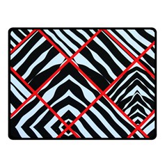 Model Abstract Texture Geometric Fleece Blanket (Small)