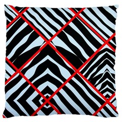 Model Abstract Texture Geometric Standard Flano Cushion Case (Two Sides)