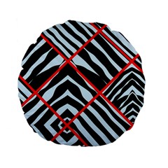 Model Abstract Texture Geometric Standard 15  Premium Flano Round Cushions