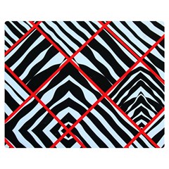 Model Abstract Texture Geometric Double Sided Flano Blanket (Medium) 