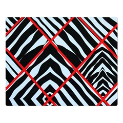 Model Abstract Texture Geometric Double Sided Flano Blanket (Large) 