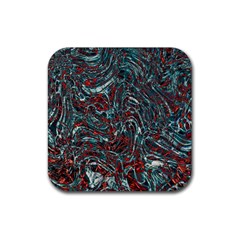 Pattern Structure Background Facade Rubber Coaster (square)  by Pakrebo