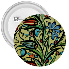 Mosaic Tile Art Ceramic Colorful 3  Buttons by Pakrebo