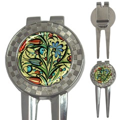 Mosaic Tile Art Ceramic Colorful 3-in-1 Golf Divots by Pakrebo