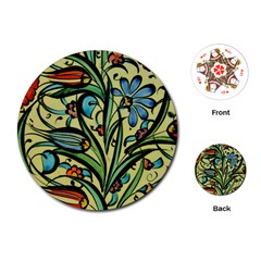 Mosaic Tile Art Ceramic Colorful Playing Cards (round) by Pakrebo