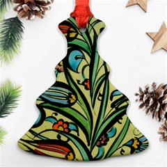 Mosaic Tile Art Ceramic Colorful Christmas Tree Ornament (two Sides) by Pakrebo