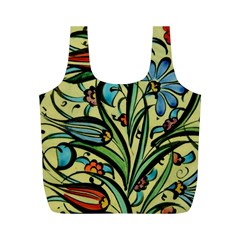 Mosaic Tile Art Ceramic Colorful Full Print Recycle Bag (m) by Pakrebo