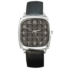 Line Geometry Pattern Geometric Square Metal Watch by Pakrebo