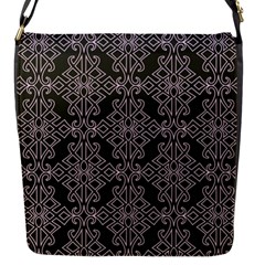 Line Geometry Pattern Geometric Flap Closure Messenger Bag (s) by Pakrebo