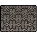 Line Geometry Pattern Geometric Double Sided Fleece Blanket (Large)  80 x60  Blanket Front