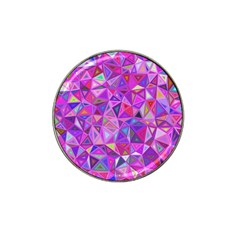 Pink Triangle Background Abstract Hat Clip Ball Marker (4 Pack) by Pakrebo