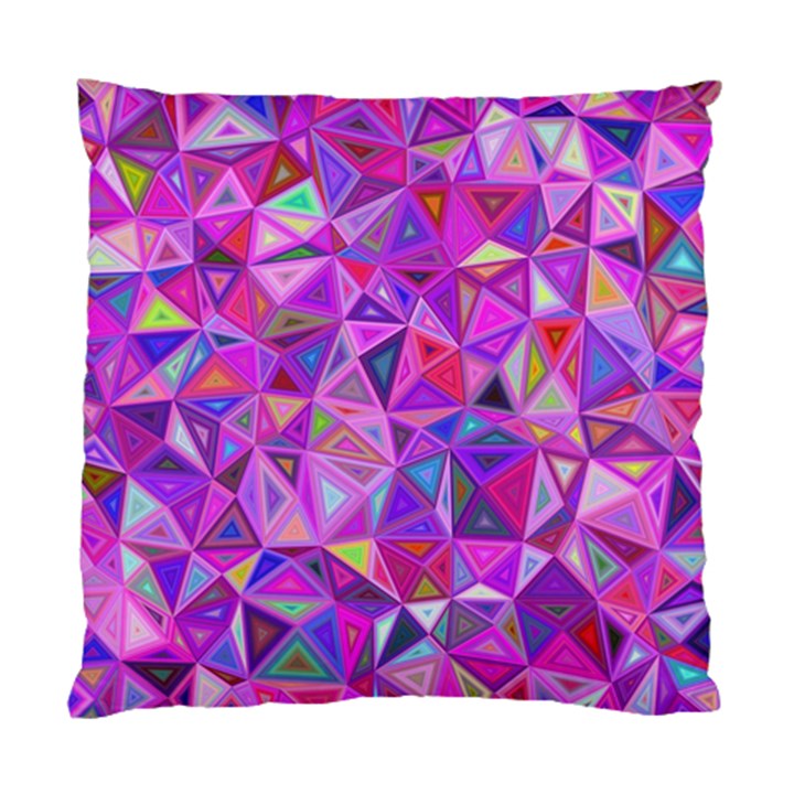 Pink Triangle Background Abstract Standard Cushion Case (Two Sides)