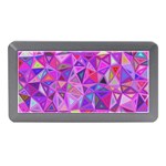 Pink Triangle Background Abstract Memory Card Reader (Mini) Front