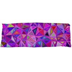 Pink Triangle Background Abstract Body Pillow Case Dakimakura (two Sides) by Pakrebo